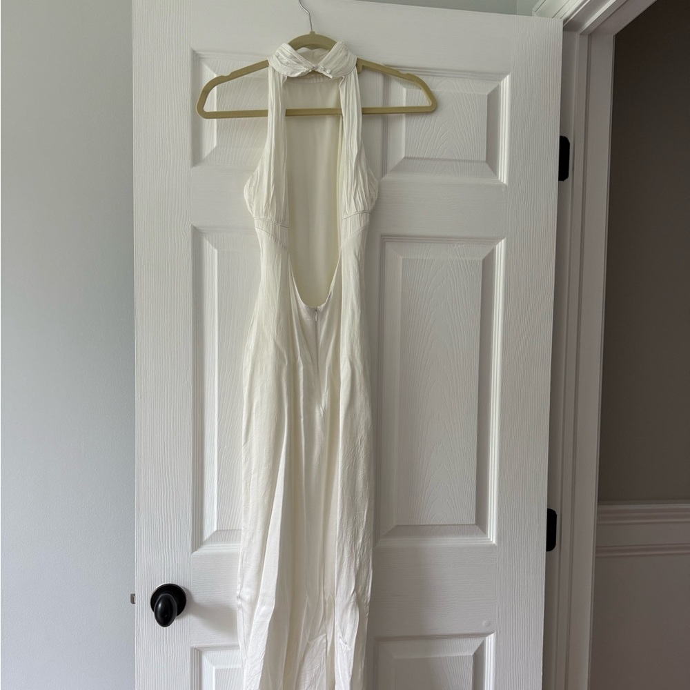 Meshki white satin dress - Picture 3 of 5